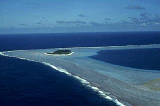 Rose Atoll National Wildlife Refuge aerial view