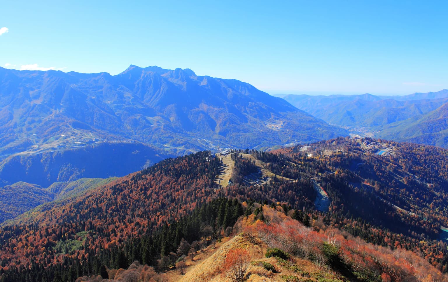 Autumn in Sochi National Park near Krasnaya Polyana